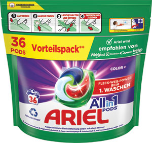 Ariel gélové tablety Color+ 36 ks - Teta drogérie eshop