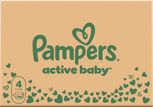 Pampers Active baby detské plienky veľkosť 4 180 ks mesačné balenie