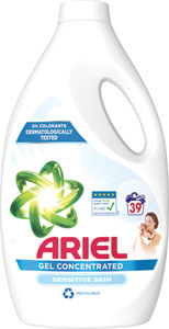 Ariel tekutý prací prostriedok Sensitive 2,145 l / 39 PD - Rex prací gél Orchid & Macadamia Oil 60 praní 3 l | Teta drogérie eshop