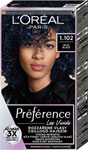 L'Oréal Paris Préférence Vivid Colors permanentná farba na vlasy 1.102 Le Marais - Blue Black, 60+90+54 ml - Teta drogérie eshop