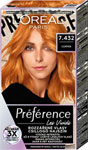 L'Oréal Paris Préférence Vivid Colors permanentná farba na vlasy 7.432 Santa Monica - Copper, 60+90+54 ml - Teta drogérie eshop