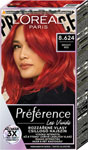 L'Oréal Paris Préférence Vivid Colors permanentná farba na vlasy 8.624 Montmartre - Bright Red, 60+90+54 ml