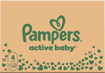 Pampers Active baby detské plienky veľkosť 4 180 ks mesačné balenie - Teta drogérie eshop