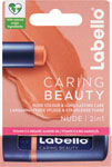 Labello farebný balzam na pery Caring Beauty Nude 4,8 g - Vaseline Liptube balzam na pery Original 10 g | Teta drogérie eshop