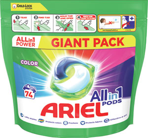 Ariel gélové tablety Color 74 ks - Teta drogérie eshop
