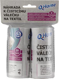 Q-Home Náhrada k čistiacemu valčeku na textil 2 ks