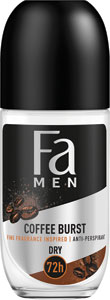 Fa MEN pánsky dezodorant roll-on Coffee Burst 50 ml - Nivea Men guľôčkový antiperspirant Fresh Kick 40 ml | Teta drogérie eshop