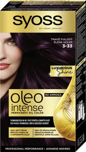 Syoss Oleo Intense farba na vlasy 3-33 Tmavo fialový 50 ml