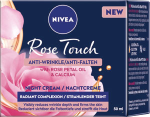 Nivea nočný krém proti vráskam Rose Touch 50 ml