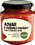 ZDRAVO Ajvar z pečenej papriky 300 g - Veggie Nátierka s cícerom a kurkumou 105 g | Teta drogérie eshop