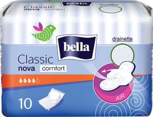 Bella dámske hygienické vložky Classic Nova Comfort 10 ks - Bella dámske hygienické vložky Nova 10 ks | Teta drogérie eshop