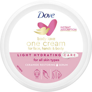 Dove krém na telo a tvár Light Hydratation 250 ml