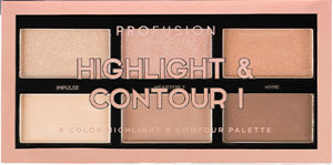 Profusion rozjasňujúca paletka Highlight&Contour I.