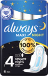 Always Classic Single hygienické vložky Maxi night 6 ks - Teta drogérie eshop