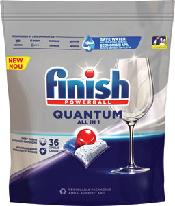 Finish Quantum All in 1 teblety do umývačky riadu 36 ks - Cif All in 1 gél do umývačky riadov Power by Nature 640 ml | Teta drogérie eshop