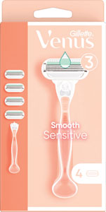 Venus Smooth Sensitive strojček + 4 náhradné hlavice 