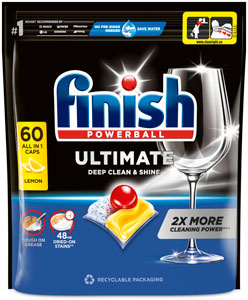 Finish Ultimate All in 1 tablety do umývačky riadu Lemon Sparkle 60 ks