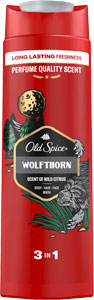 Old Spice sprchový gél a šampón 3v1 WolfThorn 400 ml