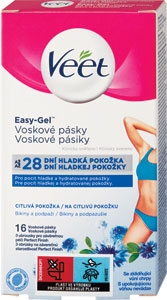 Veet studené voskové prúžky Bikiny a podpazušie 16 ks 