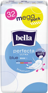 Bella Perfecta hygienické vložky Blue extra soft 32 ks - Naturella Ultra hygienické vložky Night 28 ks | Teta drogérie eshop