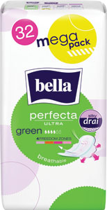 Bella Perfecta hygienické vložky Green silky drai 32 ks - Naturella Ultra hygienické vložky Night 28 ks | Teta drogérie eshop