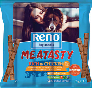 RENO snack pre psov kuracie salámiky 5x11 g