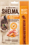 Shelma Meaty Sticks hydina pre mačky 3 ks /15 g - Shelma Meaty Sticks hovädzie pre mačky 3 ks /15 g | Teta drogérie eshop