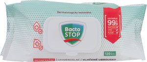 BactoSTOP dezinfekčné vlhčené obrúsky 120 ks - Teta drogérie eshop