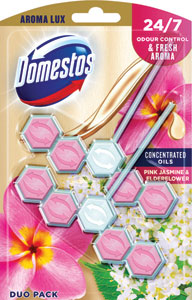 Domestos WC blok Aroma Lux Pink Jasmine & Elderflower 2x55 g - Teta drogérie eshop