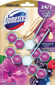 Domestos WC blok AromaLux Wild Berries & Hibiscus oil 2x55 g - Teta drogérie eshop