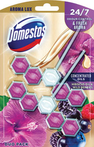 Domestos WC blok AromaLux Wild Berries & Hibiscus oil 2x55 g