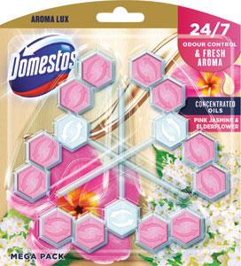 Domestos WC blok Aroma Lux Pink Jasmine & Elderflower 3x55 g