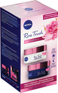 Nivea Rose Touch krém proti vráskam denný + nočný 2x50 ml