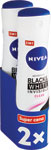 Nivea antiperspirant Black&White Invisible Clear dvojbalenie 2x150 ml - Teta drogérie eshop