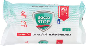 BactoSTOP dezinfekčné vlhčené obrúsky 60 ks - Teta drogérie eshop