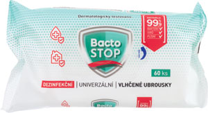 BactoSTOP dezinfekčné vlhčené obrúsky 60 ks