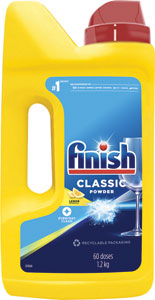 Finish Classic prášok do umývačky riadu Lemon Sparkle 1,2 kg