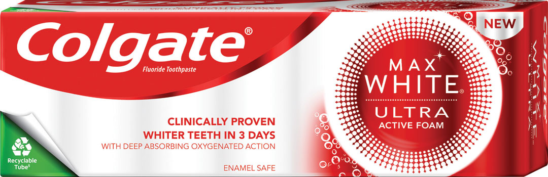 Colgate Max White Ultra Active Foam Toothpaste 50 ml buy online