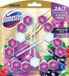 Domestos WC blok Aroma Lux Wild Berries & Hibiscus oil 3x55 g - Duck Fresh Discs First Kiss Flowers 1+36 ml | Teta drogérie eshop