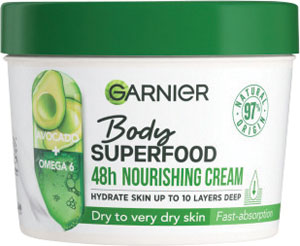 Garnier Body Superfood telový krém Avocado 380 ml - Teta drogérie eshop