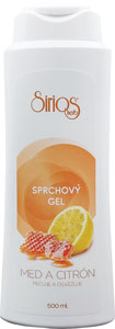 Sirios herb sprchovací gél Med a citrón 500 ml