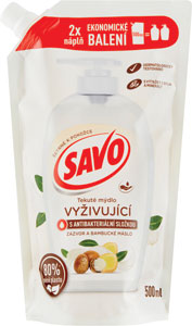 Savo tekuté mydlo náplň Zázvor & Bambucké maslo s antibakteriálnou zložkou 500 ml