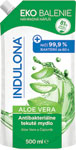 Indulona antibakteriálne tekuté mydlo Aloe Vera náhradná náplň 500 ml - Dettol antibakteriálny gél na ruky 50 ml | Teta drogérie eshop