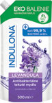 Indulona antibakteriálne tekuté mydlo Levanduľa náhradná náplň 500 ml - Dettol antibakteriálny gél na ruky s harmančekom 50 ml | Teta drogérie eshop