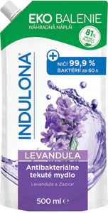 Indulona antibakteriálne tekuté mydlo Levanduľa náhradná náplň 500 ml - Dixi HD -2020 dezinfekčný gél na ruky 100 ml | Teta drogérie eshop