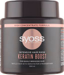 Syoss intenzívna vlasová maska Keratin Boost 500 ml - Gliss vyživujúca maska Performance Treat 4v1 400 ml | Teta drogérie eshop