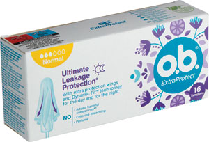 o.b. tampóny ExtraProtect Normal 16 ks