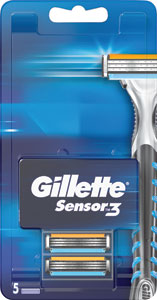 Gillette Sensor3 náhradné hlavice na holiaci strojček 5 ks