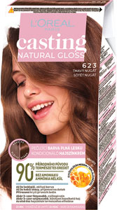 L'Oréal Paris Casting Natural Gloss semipermanentná farba 623 Tmavý nugát