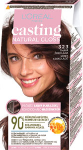 L'Oréal Paris Casting Natural Gloss semipermanentná farba 323 Tmavá čokoláda